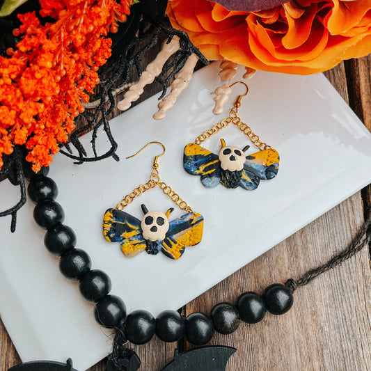 Death Head Moth Earrings
