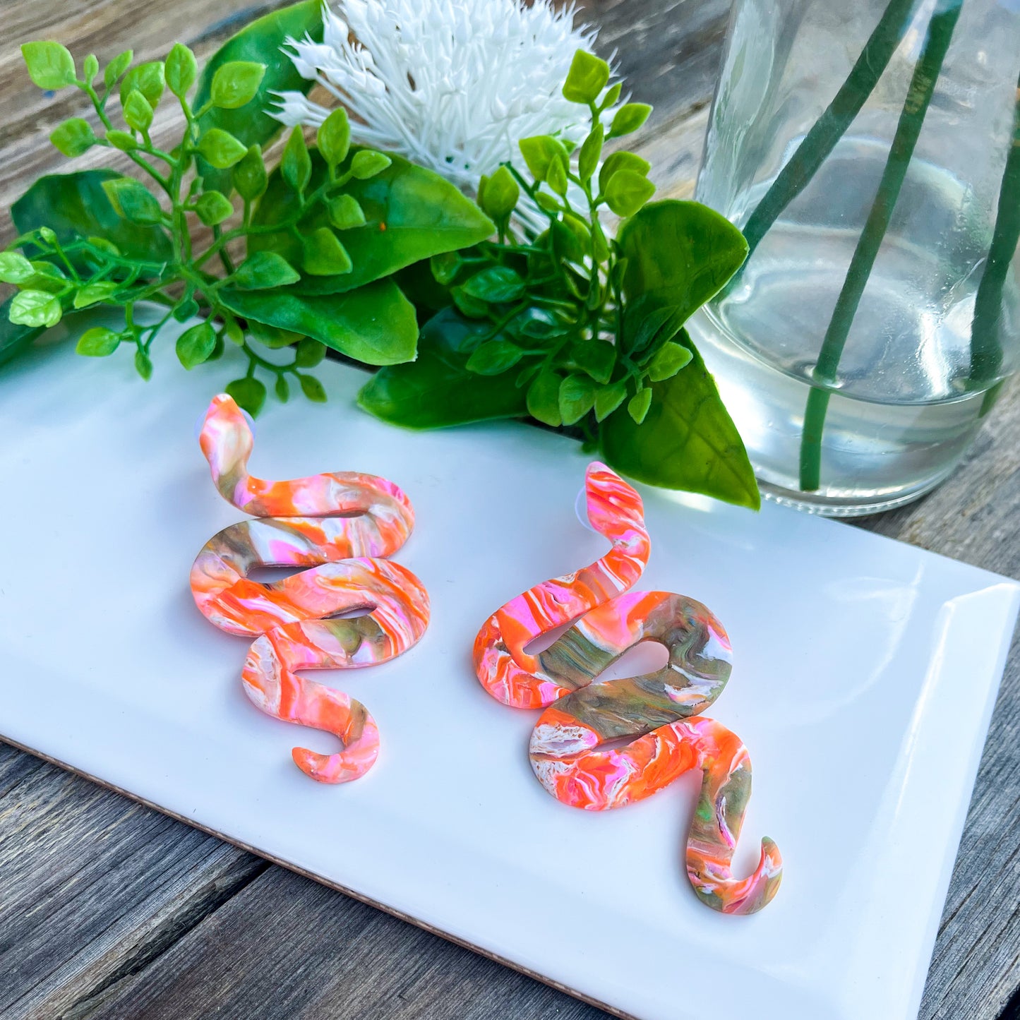 Desert Sand Snake Earrings