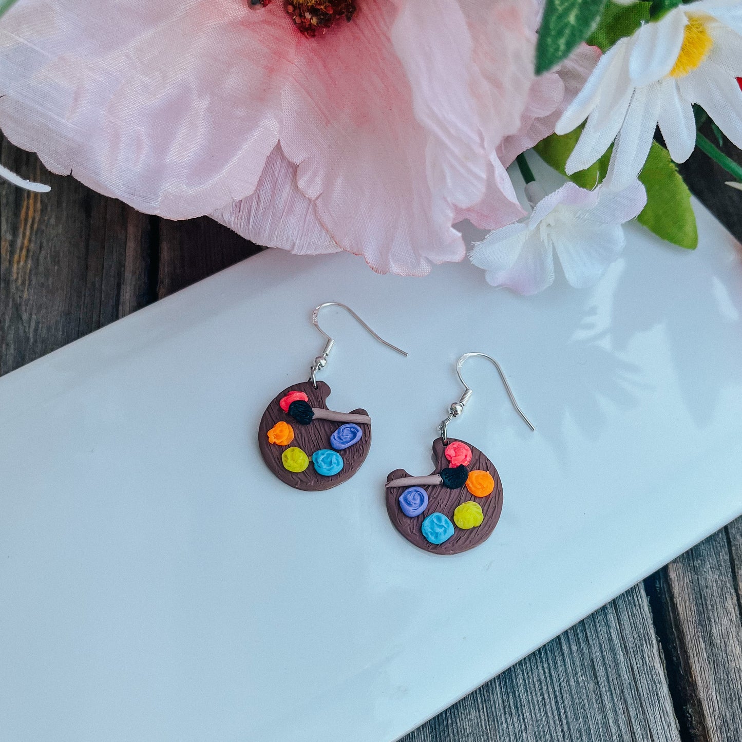 Painters Pallet Earrings