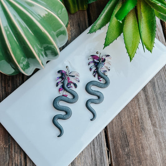 Slither in the Jungle Earrings