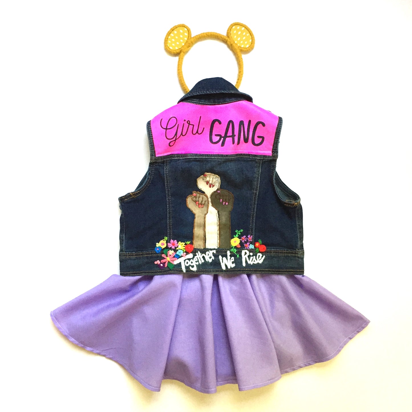 Custom Hand Embroidered Jean Jacket