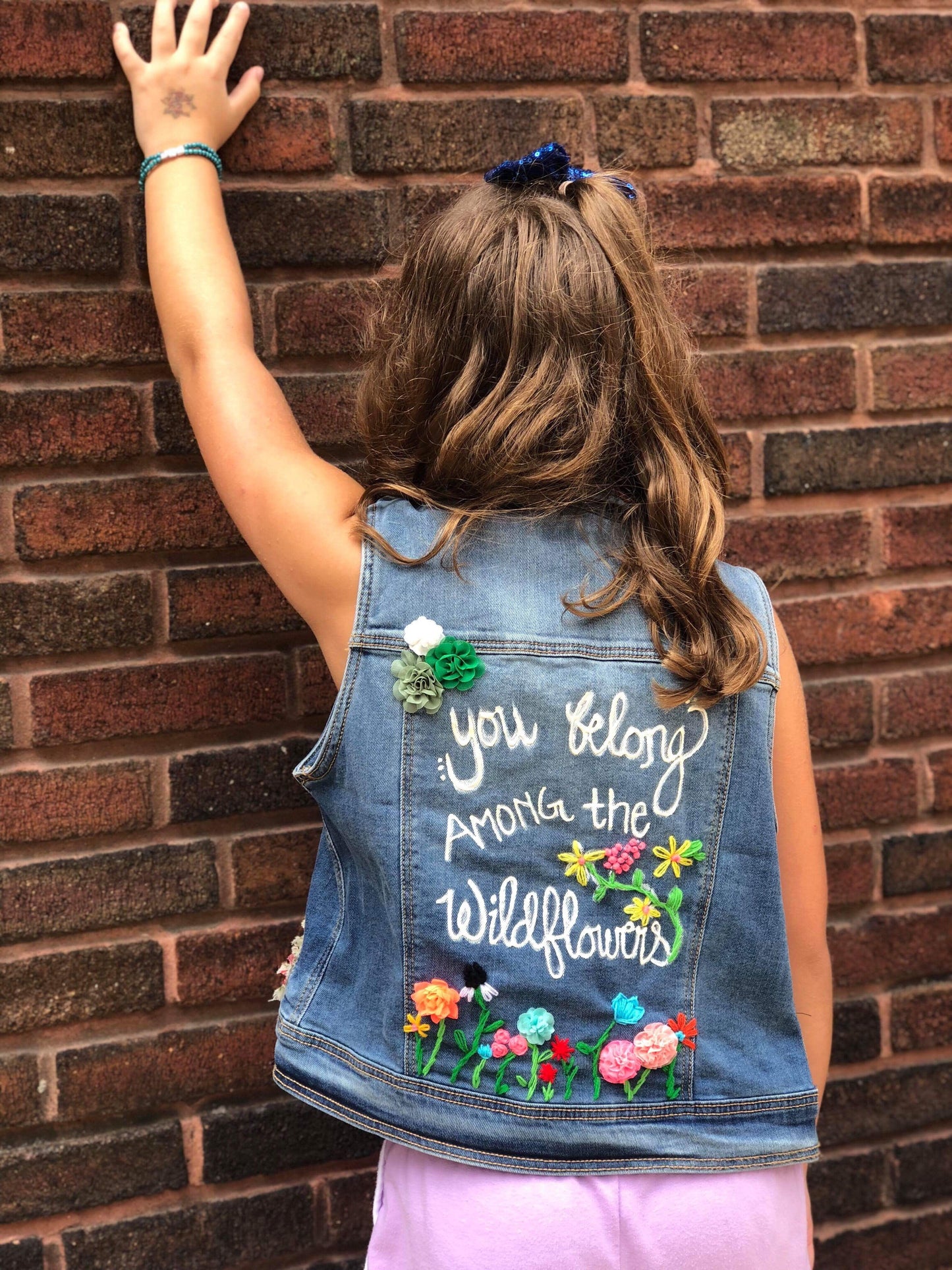 Custom Hand Embroidered Jean Jacket
