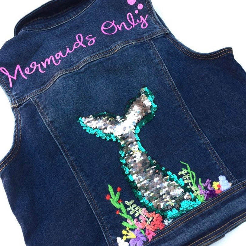Custom Hand Embroidered Jean Jacket