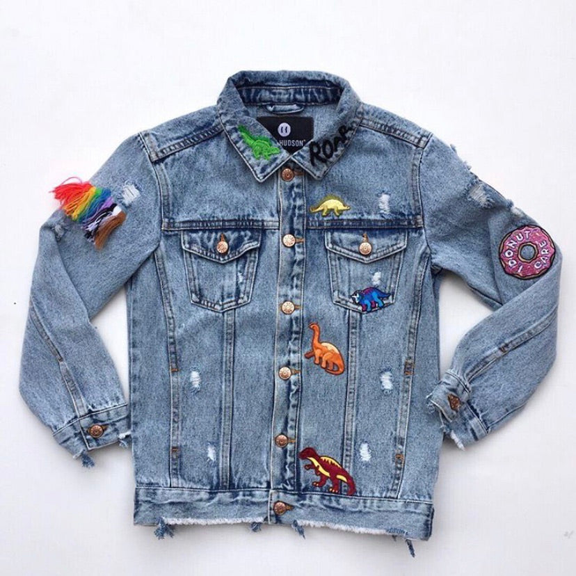 Custom Hand Embroidered Jean Jacket